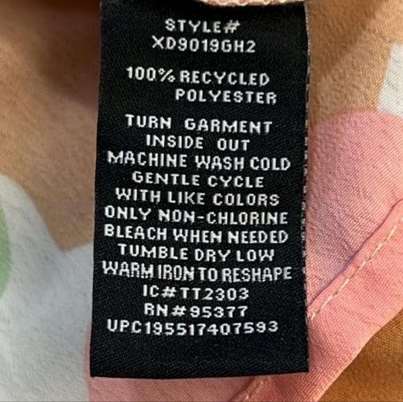 SANCTUARY 60s Retro Floral Smocked Back Spaghetti Strap Tiered Maxi Dress Size L - Picture 14 of 14